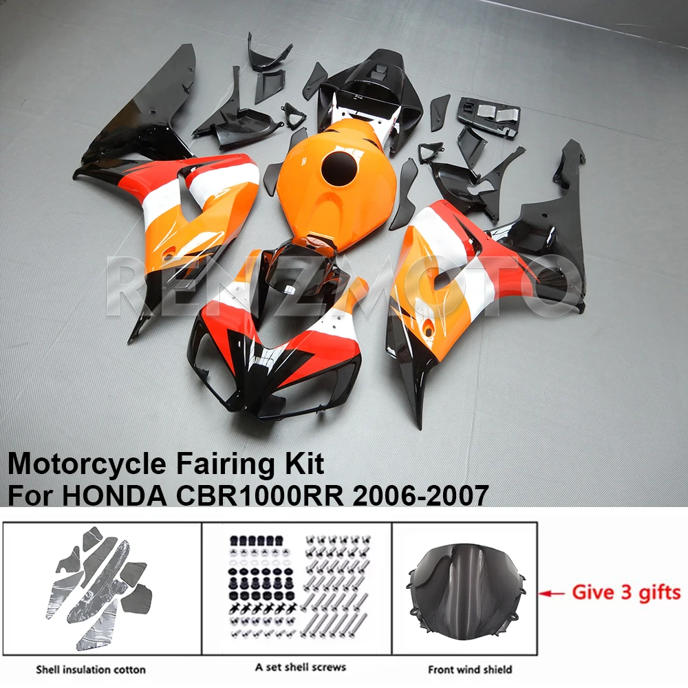 

For HONDA CBR1000RR 2006-2007 Fairing H1007-123a Motorcycle Kit Body Kits Decorative Plastic Guards Accessories Shells