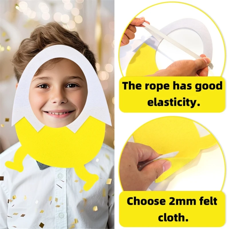 A3PB 어린이 파티 공급 코스프레 학교 이벤트 마스크를위한 사랑스러운 동물 마스크 헤드 기어