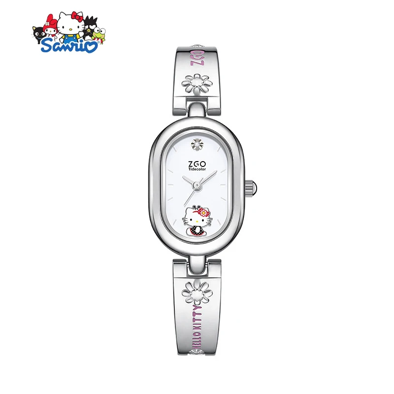 Sanrio Hello Kitty Girls Watch Kawaii Anime Cute Birthday Gifts Waterproof Bracelet Watch Cartoon Wrist Decoration Accessories﻿