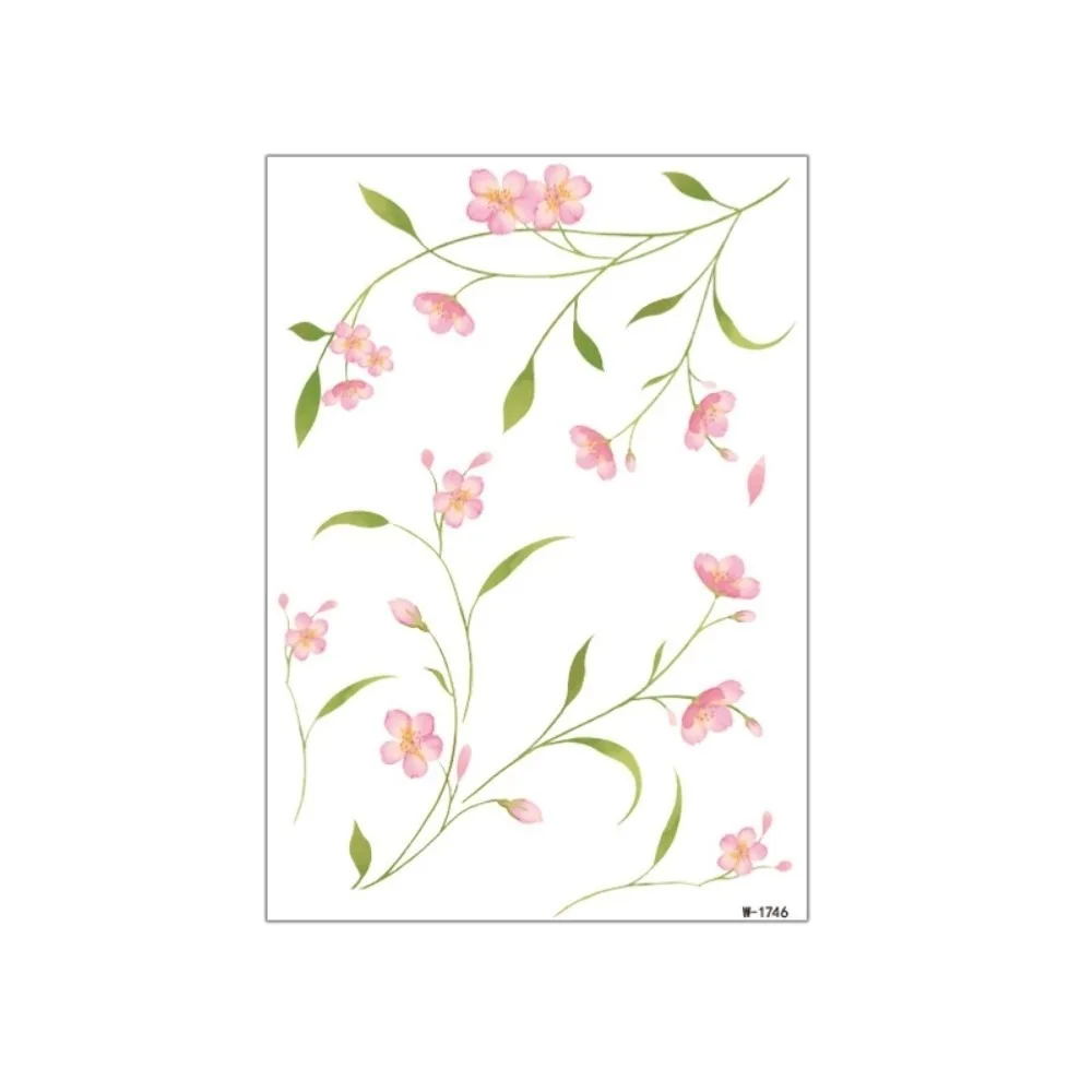 

Realistic Flower in Spring Temporary Tattoos Waterproof Long Lasting Rose Stickers Tattoo Stickers Disposable Facial Art