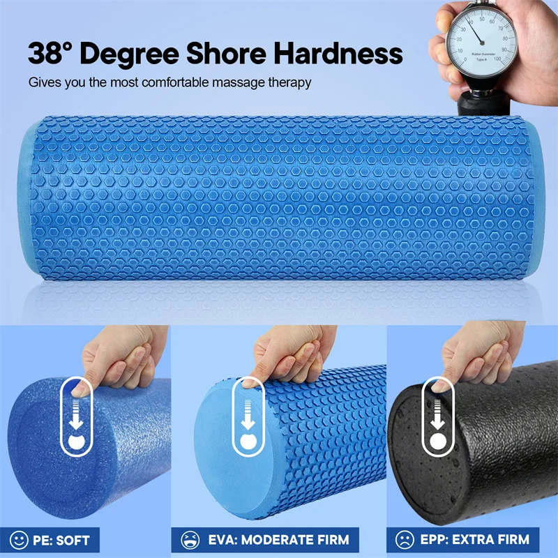 Foam Roller EVA Yoga Roller Massage Point Roller Fitness Gym Exercise Roller Relaxing Muscle Multiple Size