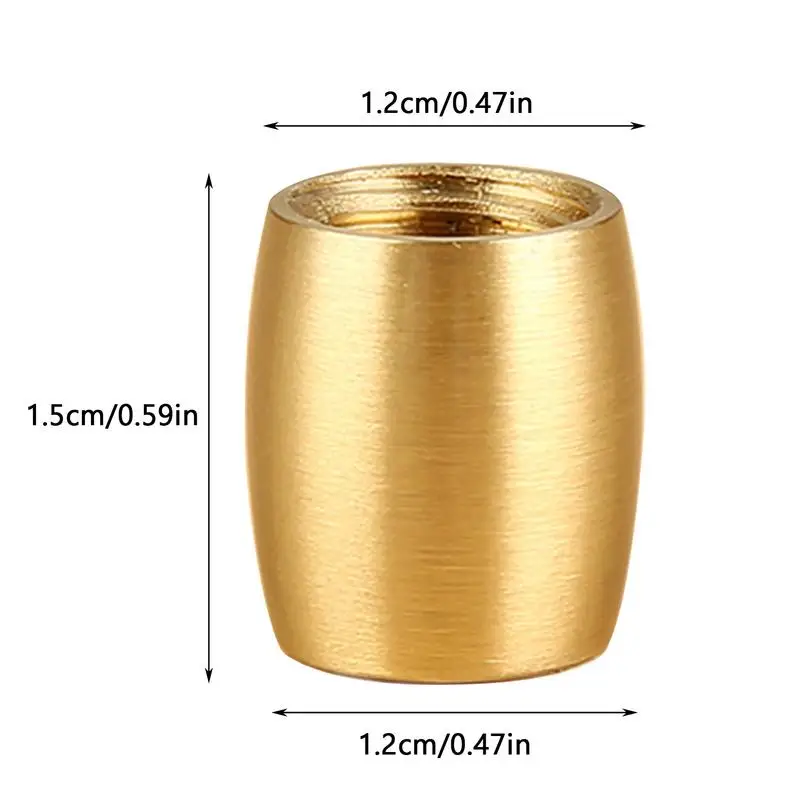Patas pequeñas de latón para muebles, patas de repuesto de Metal para estantes de cocina, sofá, mesa, silla, escritorio, 4 piezas