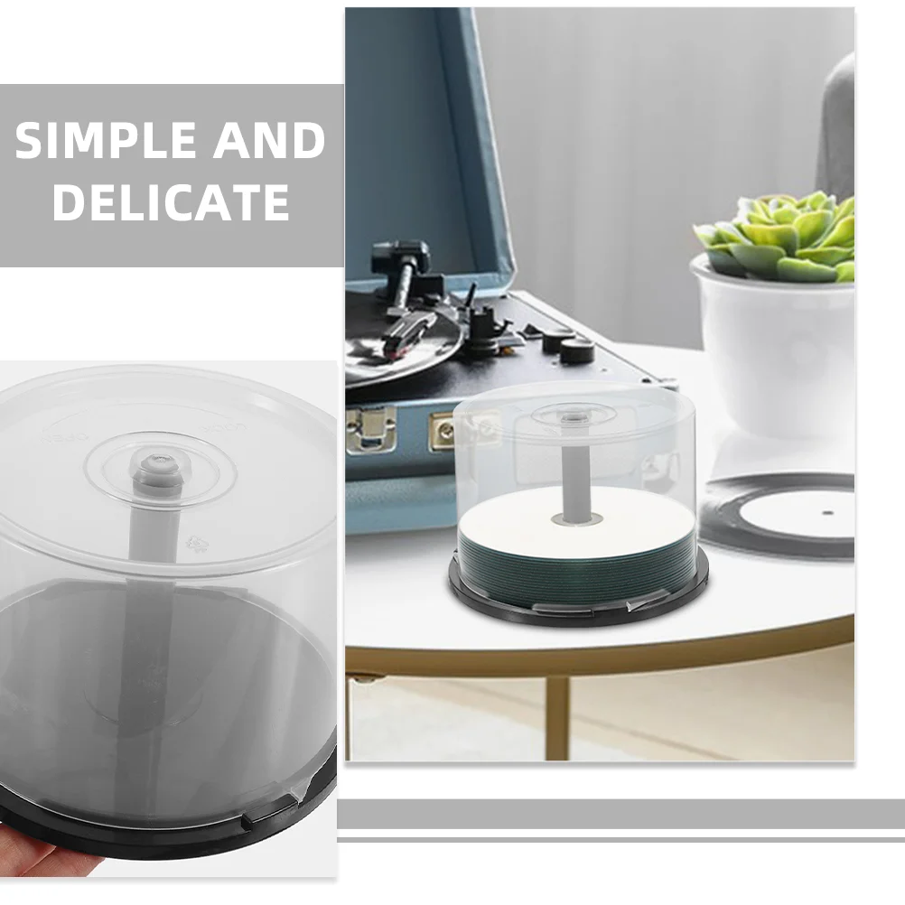 50pcs CD DVD Storage Bin Empty Bucket Case Protects Discs Prevent Scratches PP Material Sturdy Desktop Bookshelf ganizer cd