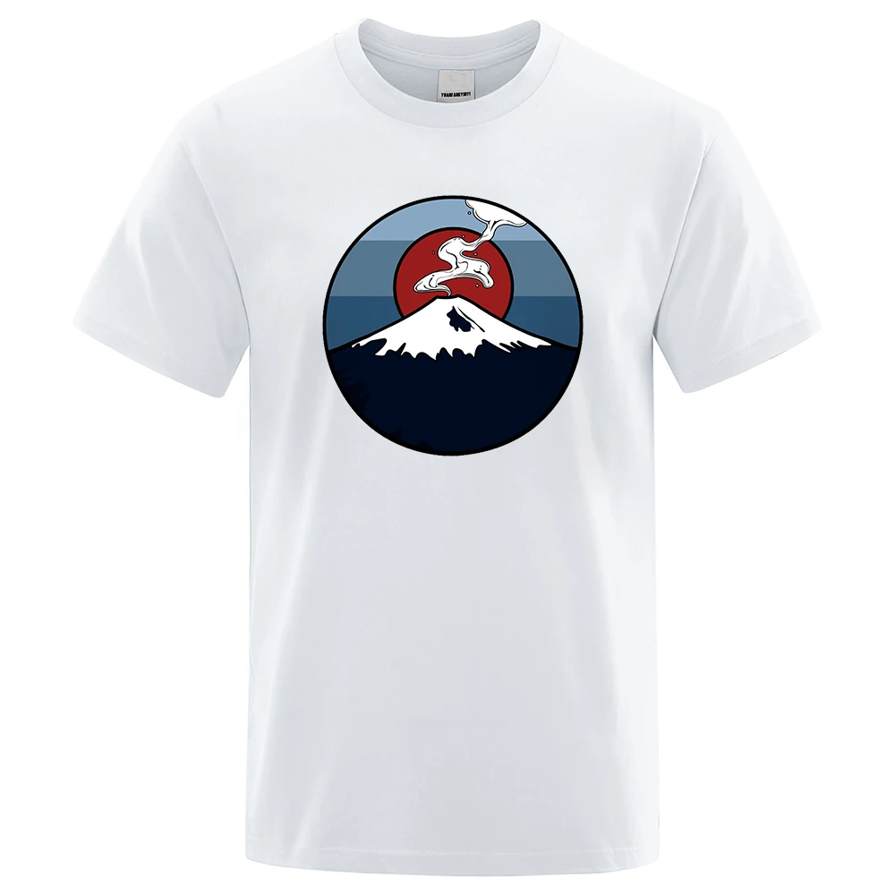 Mt. Fuji, japan Herren T Shirt Mode Baumwolle Umweltfreundliche T-Shirts Sommer T Kleidung T-shirt Hip Hop Oversize Lose Männer T Shirts