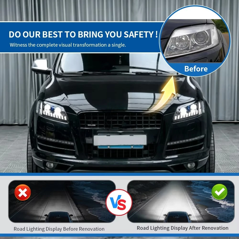 HETOP US Q7 Headlights 2006-20 - Car Accessories Light 评论和价格
