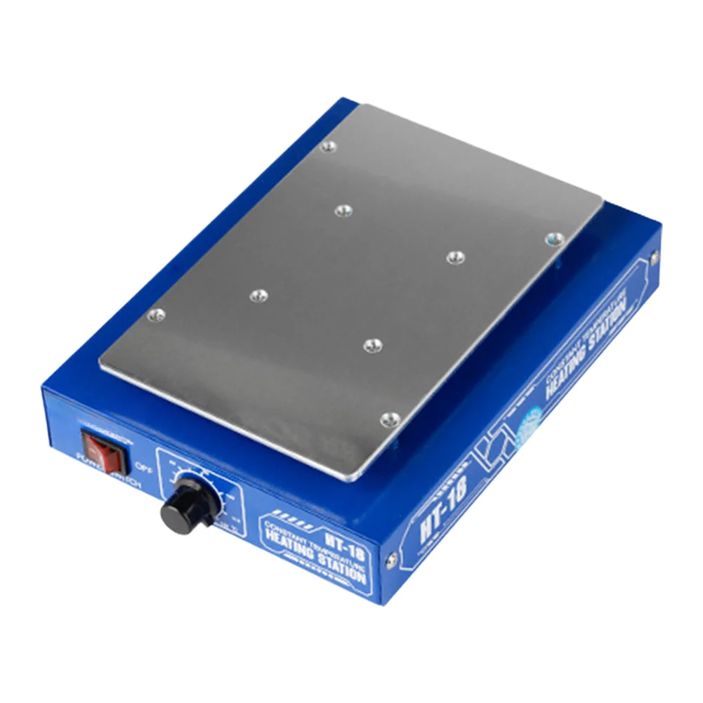 HT-18 Heating Table Aluminum Alloy 16x21cm Constant Temperature Plate For Mobile Phone Screen Repair Disassembly Tool 450W Fast