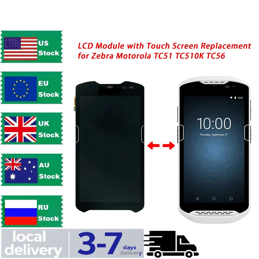 

LCD Module with Touch Screen for Zebra TC51 TC510K TC56 Display