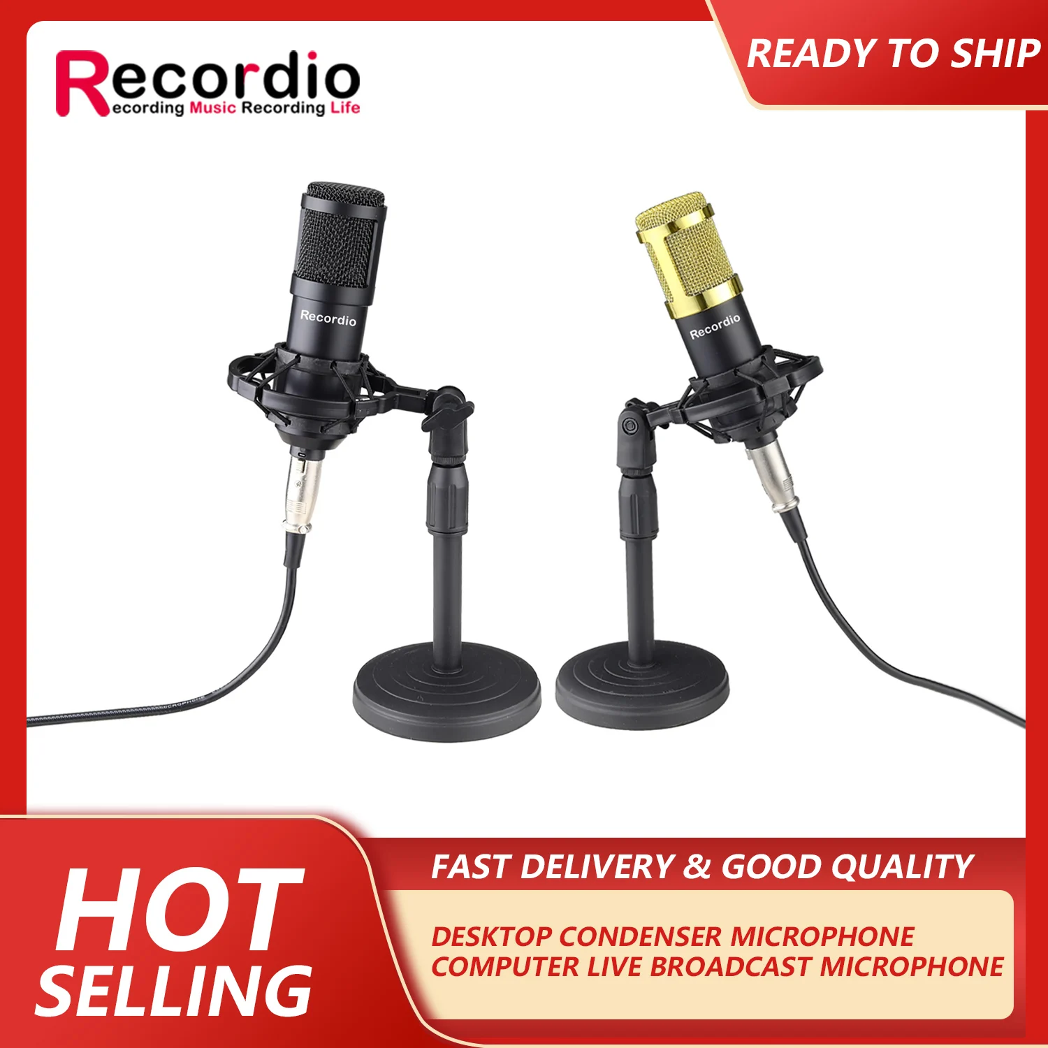 GAM-700PS 3.5MM Professional Cheaper Plastic Condenser Microphone For Computer Recording Studio Game Singing Live Broadcast