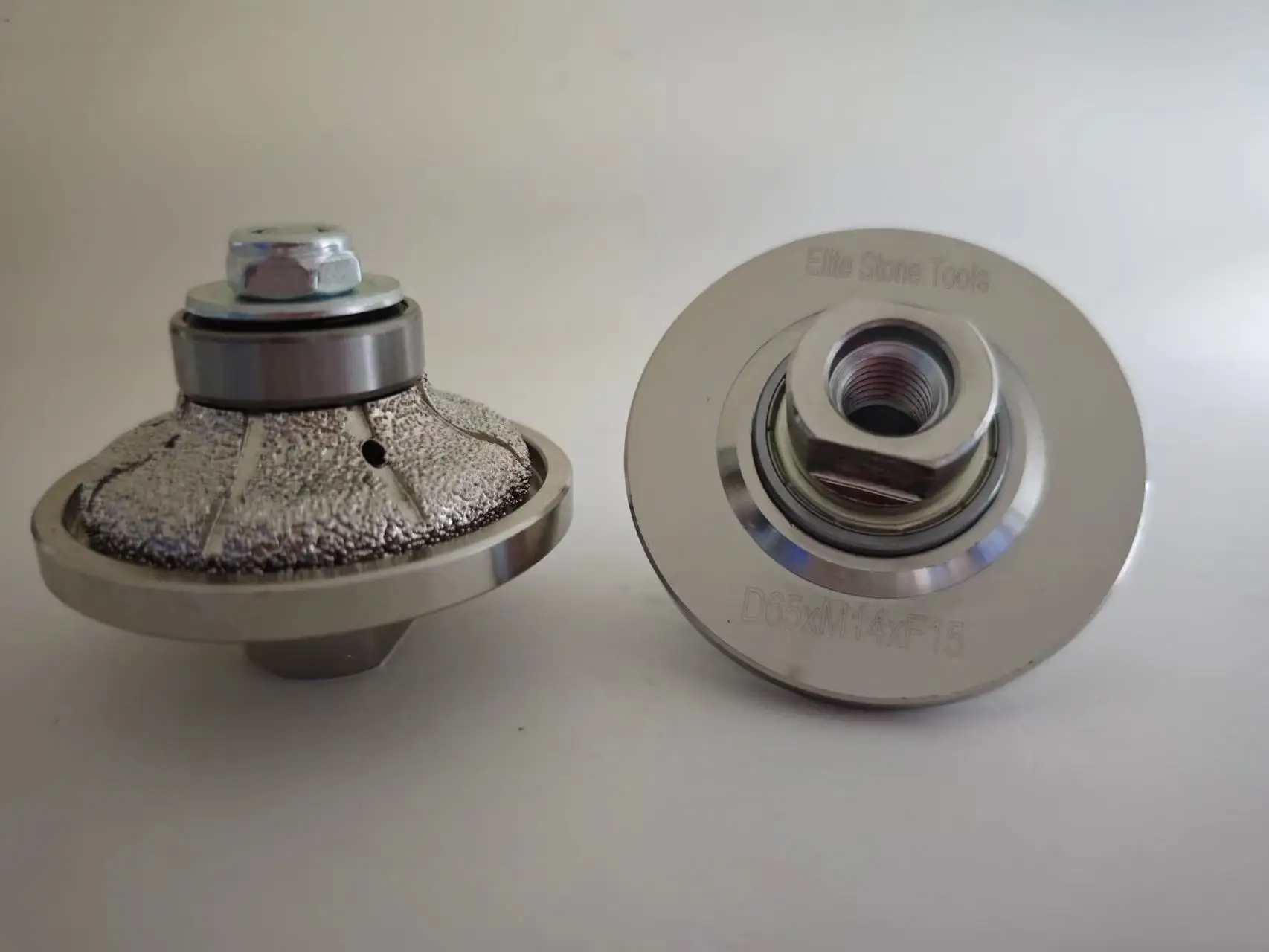 Rebolo de perfil de diamante soldado a vácuo tipo O para arenito/limacário, rebolo de fresa de perfil manual de diamante