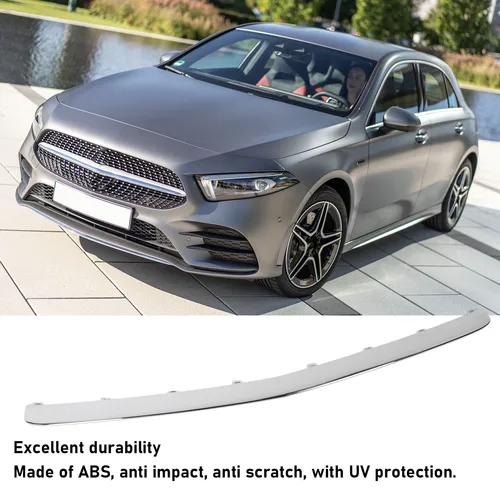 Imagen 1 del producto Embellecedor central inferior del parachoques delantero a prueba de arañazos para Clase A W177 AMG Line Pre-Facelift 2019-2022 Panel embellecedor inferior del parachoques delantero