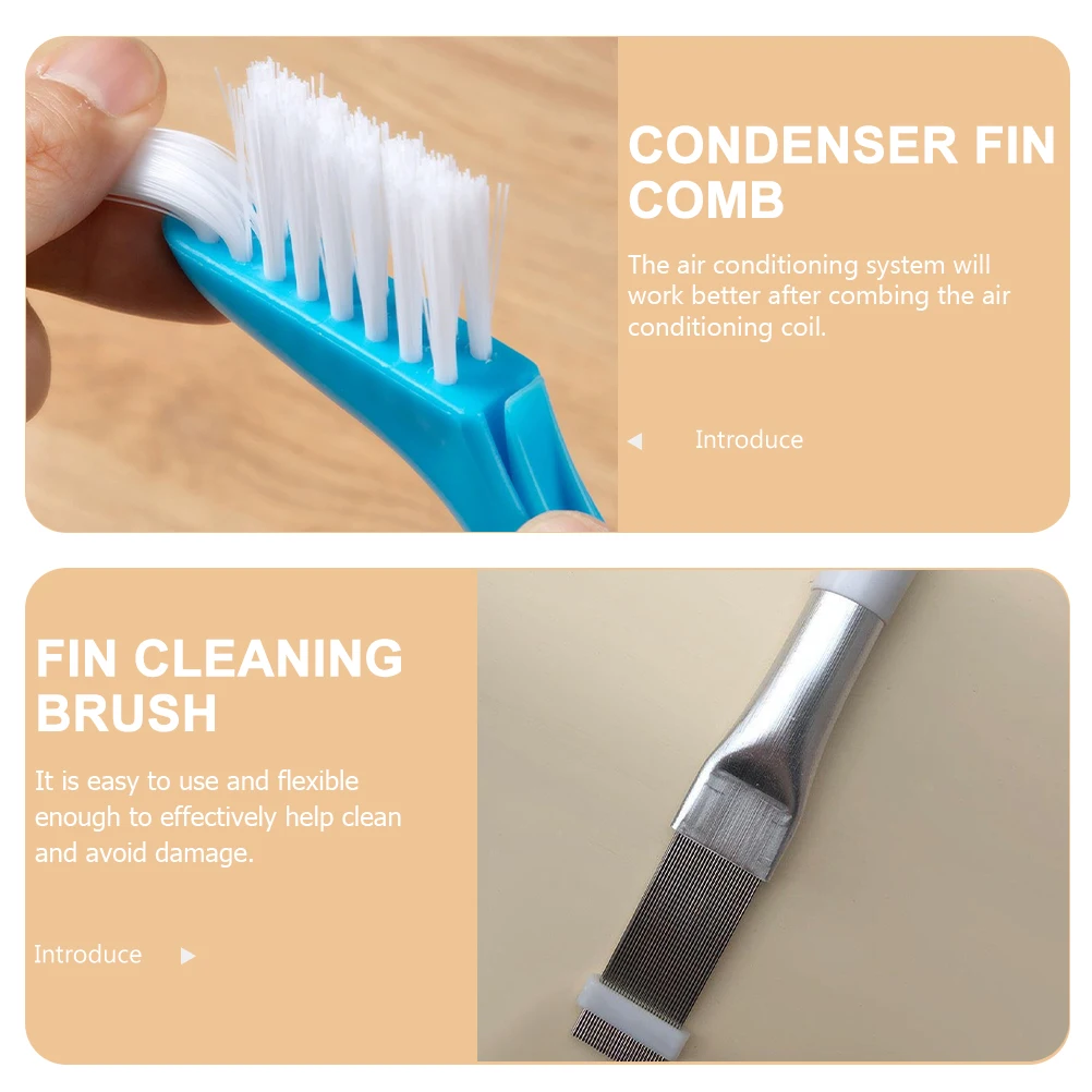 

Metal Fin Comb Cleaning Tool For Air Conditioner Condenser Brush Sturdy Durable Coil Evaporator Radiator Fin Straightening Tool