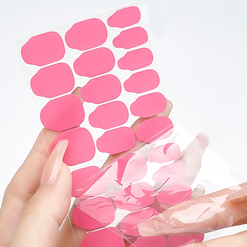 5 Sheets Wear Nail Super Sticky Jelly Gel Double Sided Glue Nail Sticker Adhesive Tabs Waterproof Fake Nail Glue Sticker