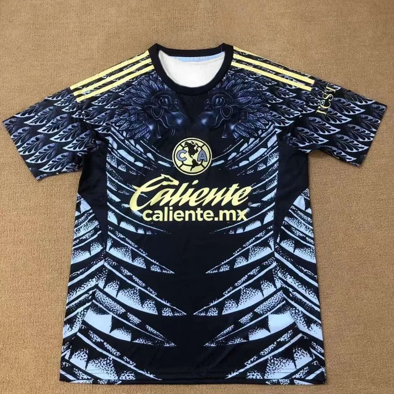 

Лето 2025 г., новая быстросохнущая и дышащая рубашка для повседневного спорта и футболка Club America Jersey для мужчин и женщин