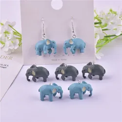 10pcs/set Fashion 3D Elephant Plastic Charms Pendant For DIY Jewelry Keychain Making Craft DIY