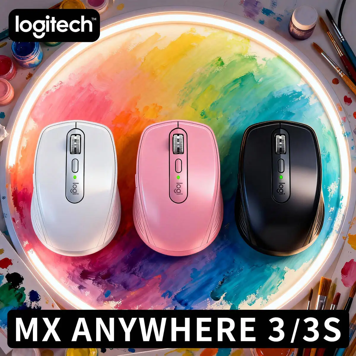 

Logitech Master Series MX Anywhere 3S Bluetooth Беспроводная бесшумная мышь Мягкий звук Офисный женский планшет