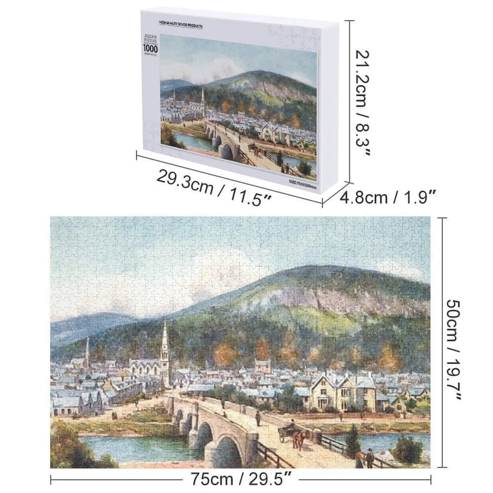 رسم توضيحي عتيق للباليه، أحجية الصور المقطوعة الملكية من Deeside مخصصة مع لغز كائن الطفل