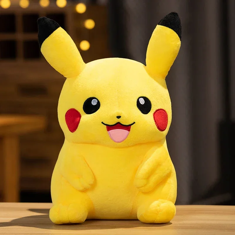 Cartoon Pikachu Plush Toy Lovely Peluche Stuffed Anime Pikachu Doll Kawaii Room Decor Soft Sofa Cushion Pillow Birthday Gifts