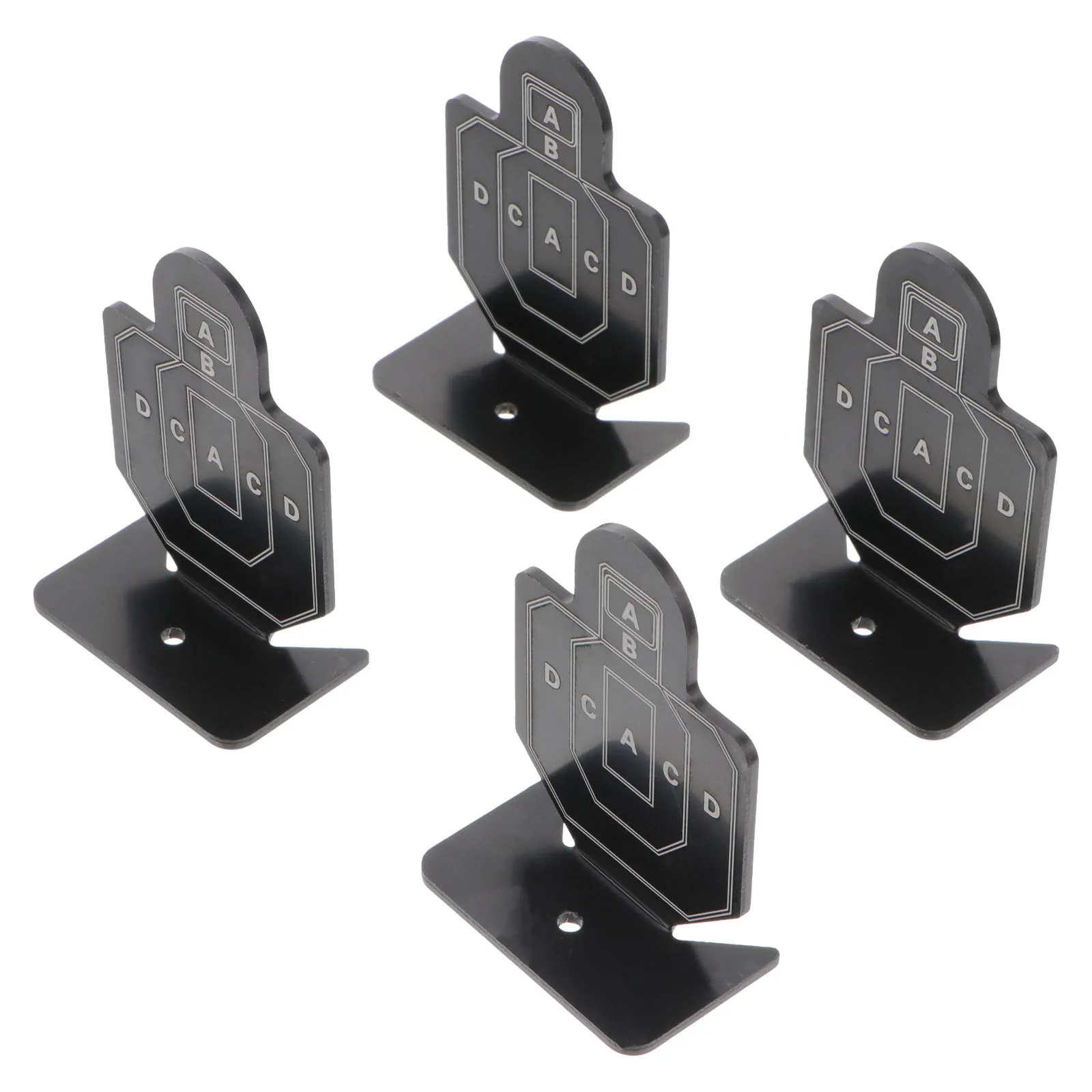 

4pcs Shooting Training Target Game Aluminum Alloy Sports Outdoor Personal Fun Skill Improvement Practice Equipment