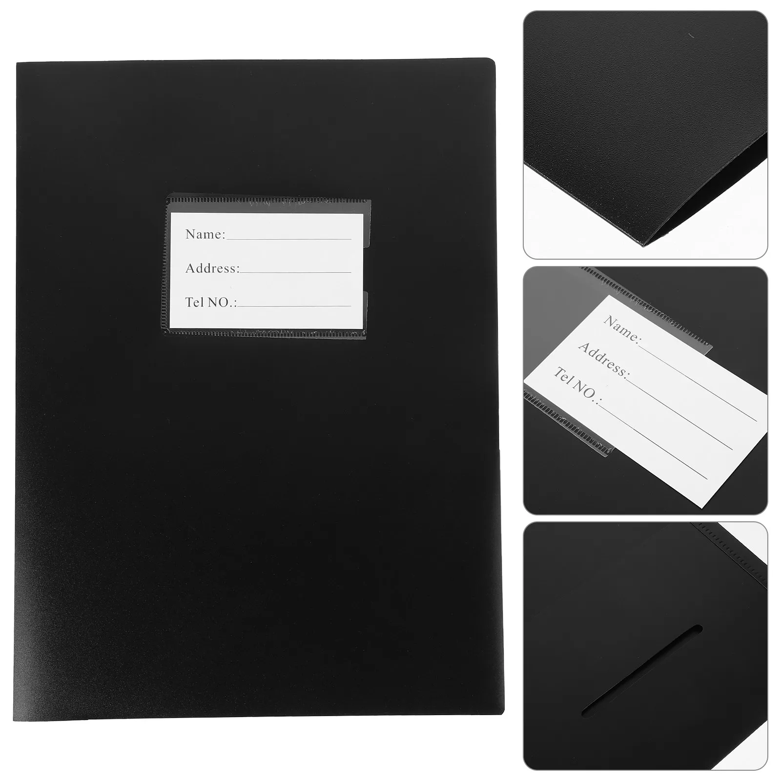 

2Pcs Document Folder Office File Folder Plastic Paper Double Slot File Organizer Office Paper Storage Supply Report Covers