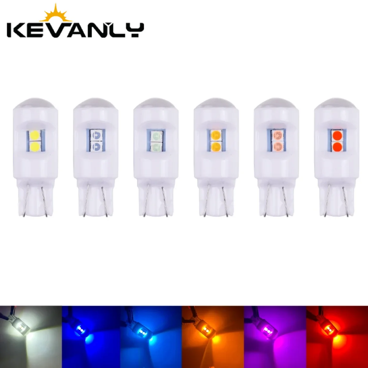 

10 шт. W5W T10 светодиодные лампы Canbus 3030 6SMD 6000K 168 194 светодиодные салонные купольные лампы для чтения номерного знака 12 В