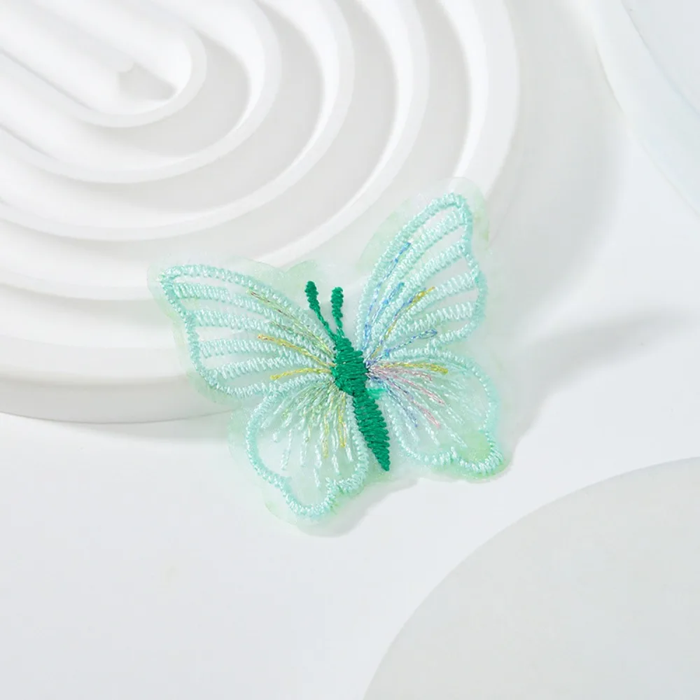 

100PCS Colorful Lace Butterfly Patch 3D butterfly Single-layer Butterfly Appliques Exquisite DIY accessories