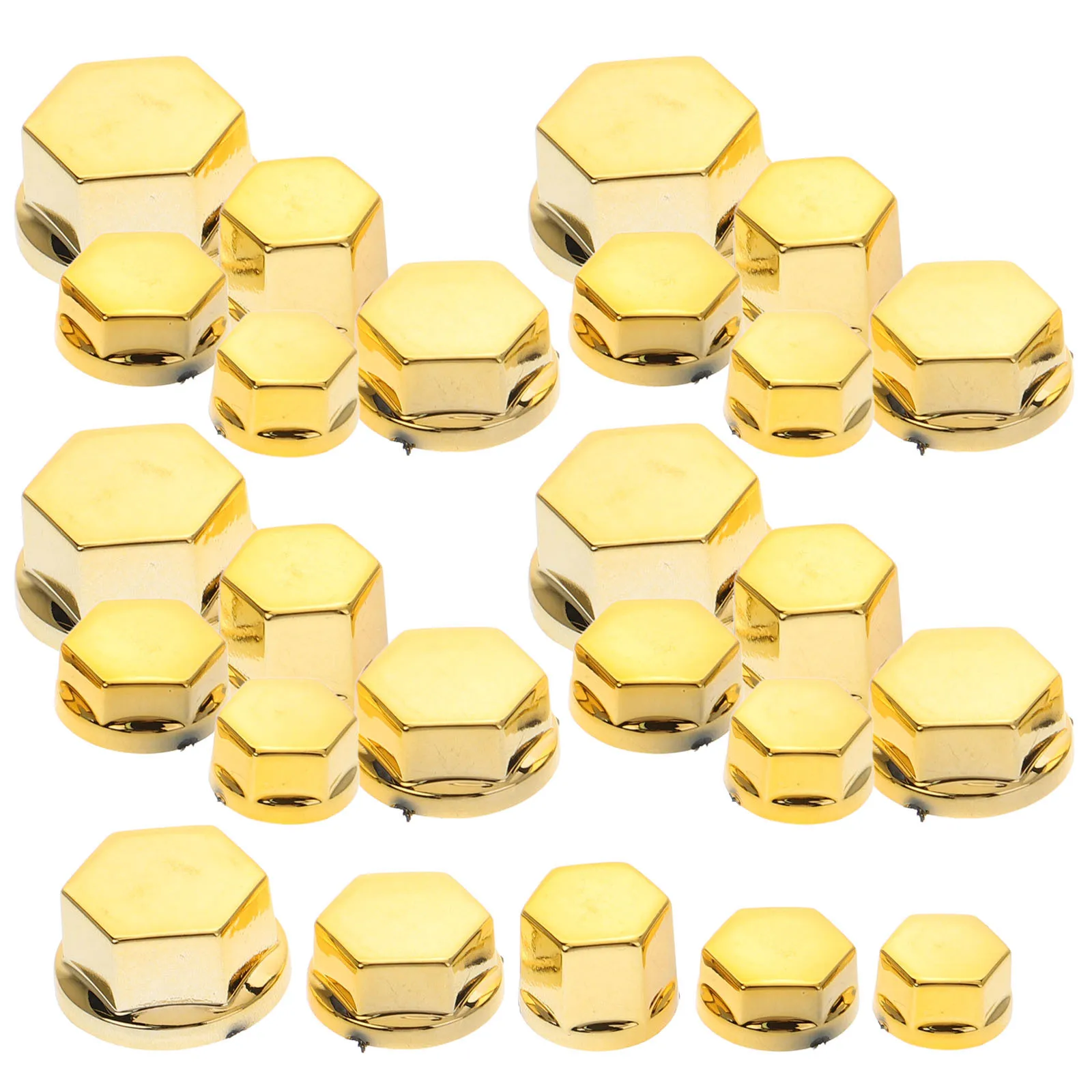 

30Pcs Motorcycle Bolt Caps Engine Topper Covers Polished Aluminum Alloy Nut Caps for Scratch Resistance Stylish Ride Upgrade