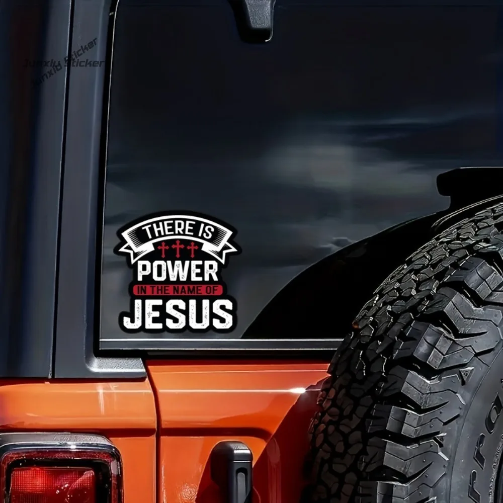 

Power of the Name of Jesus Car Adhesive Vinyl Sticker , Self-Adhesive Waterproof Durable Vinyl for Car Windows, Body, Laptops