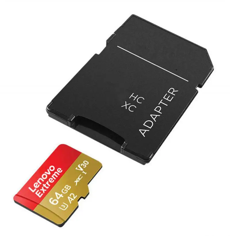 Lenovo SD Memory Card 256GB Micro TF/SD Card 1TB 2TB Class 10 High Speed A2 Flash TF Card 32GB 64GB Flash Card for 4K Camera