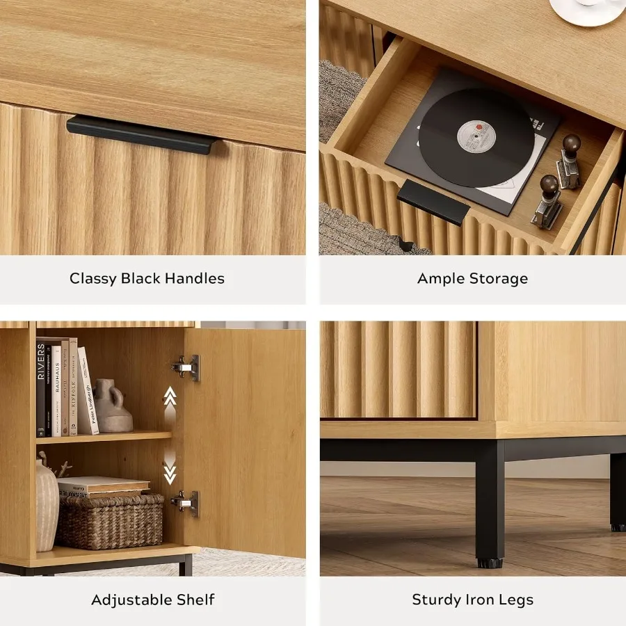 47 مكتب تنفيذي مخدد مكتب مكتب منزلي خشبي حديث مع محطة شحن وخزانة بأدراج ومكتب كتابة للكمبيوتر لدراسة العمل #4