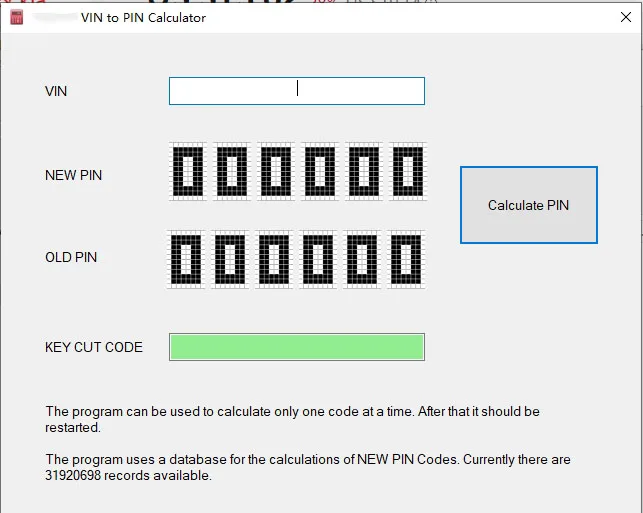 현대 기아 VIN에서 구형 PIN 코드 계산기 오프라인, 현대 VIN에서 PIN 코드 계산기
