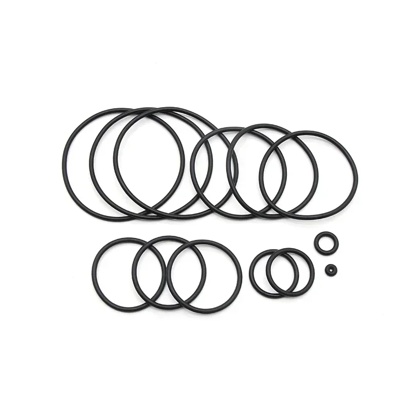 สีดํา NBR O Ring Seal ปะเก็นความหนา CS 1 มม. OD 3 ~ 72 มม. รอบรูปร่างยางไนไตรล์บิวทาไดอีน Spacer น้ํามันความต้านทานเครื่องซักผ้า 50 PCS