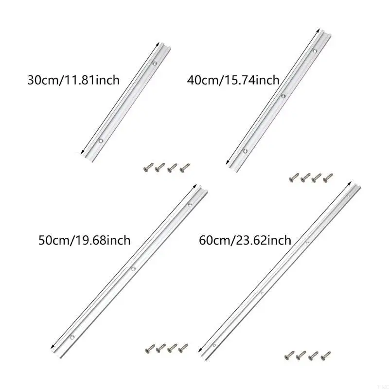 Aluminium T-Slot Track Miter Jig Tool T-track Slide For Woodworking Router Y4QC