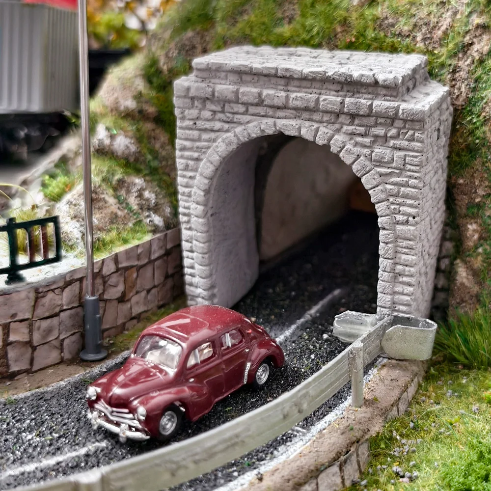 Model tunelu kolejowego w skali N, wyjście, wejście, jaskinia, budynek, transport kolejowy, tor, mikro krajobraz, akcesoria, 1 sztuka
