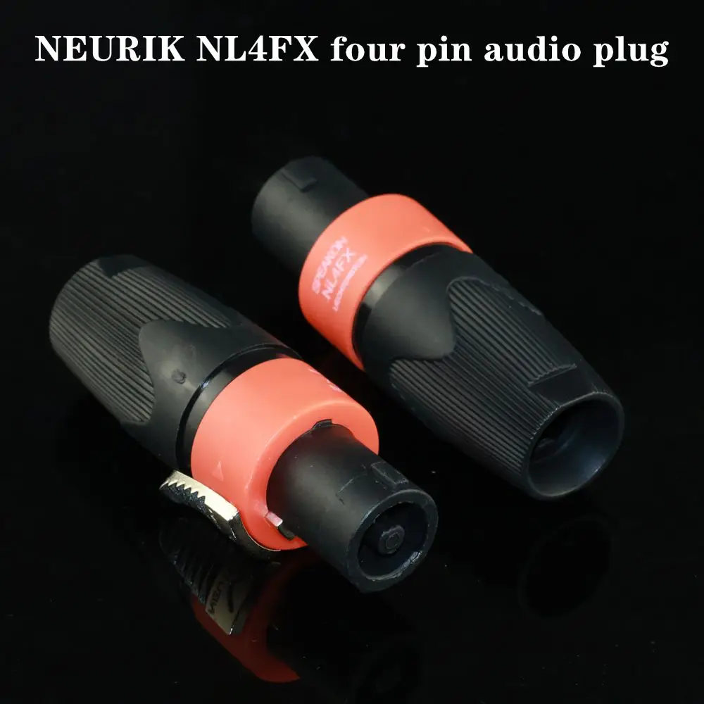 Original Swiss NEUTRIK NL4FX 4 Pole Speakon Connector Female Audio Speaker Plug Professional 4-Core Loudspeaker Cable Connector