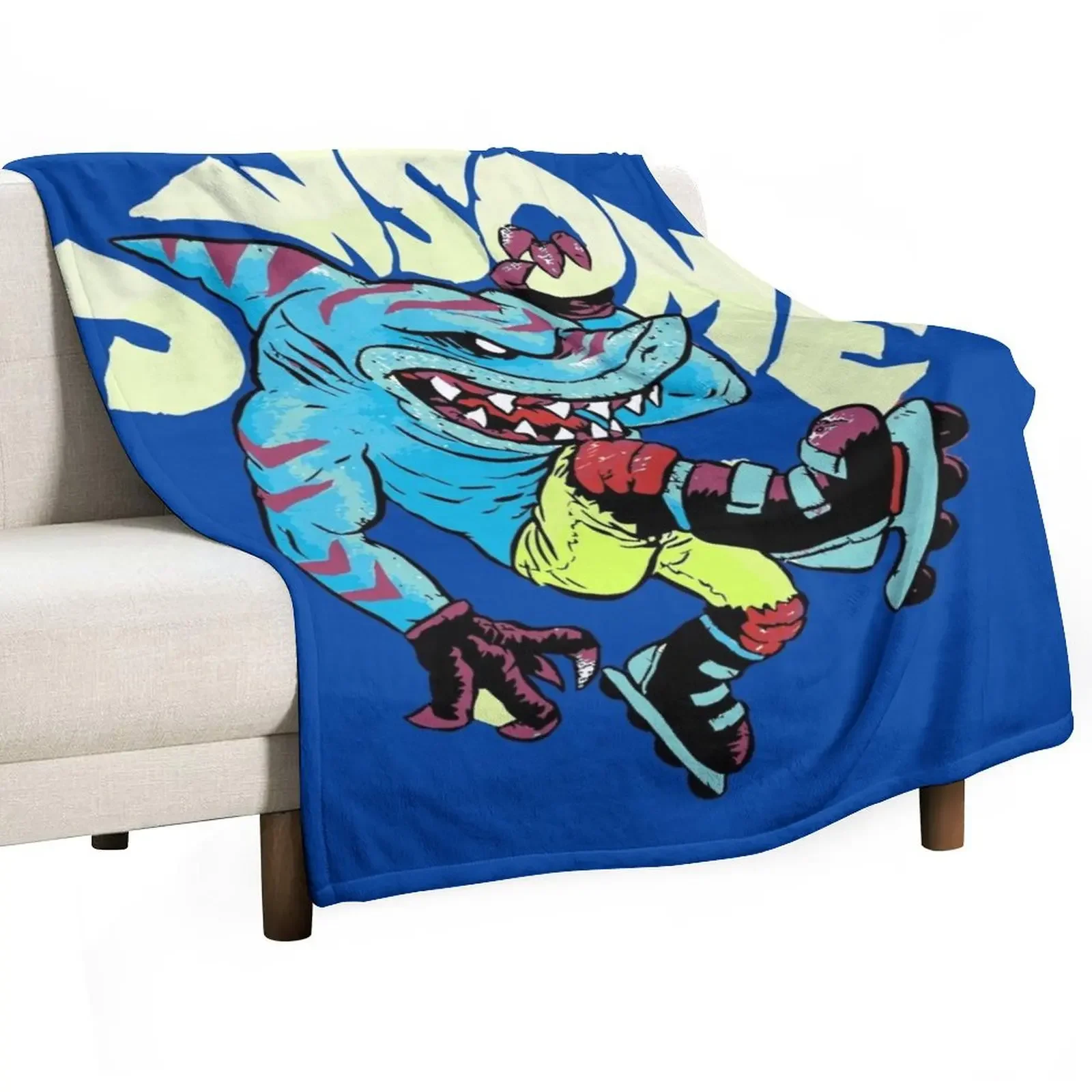 Shark Pun Throw Blanket Travel Flannel Beautifuls Cute Luxury Throw Moving Blankets