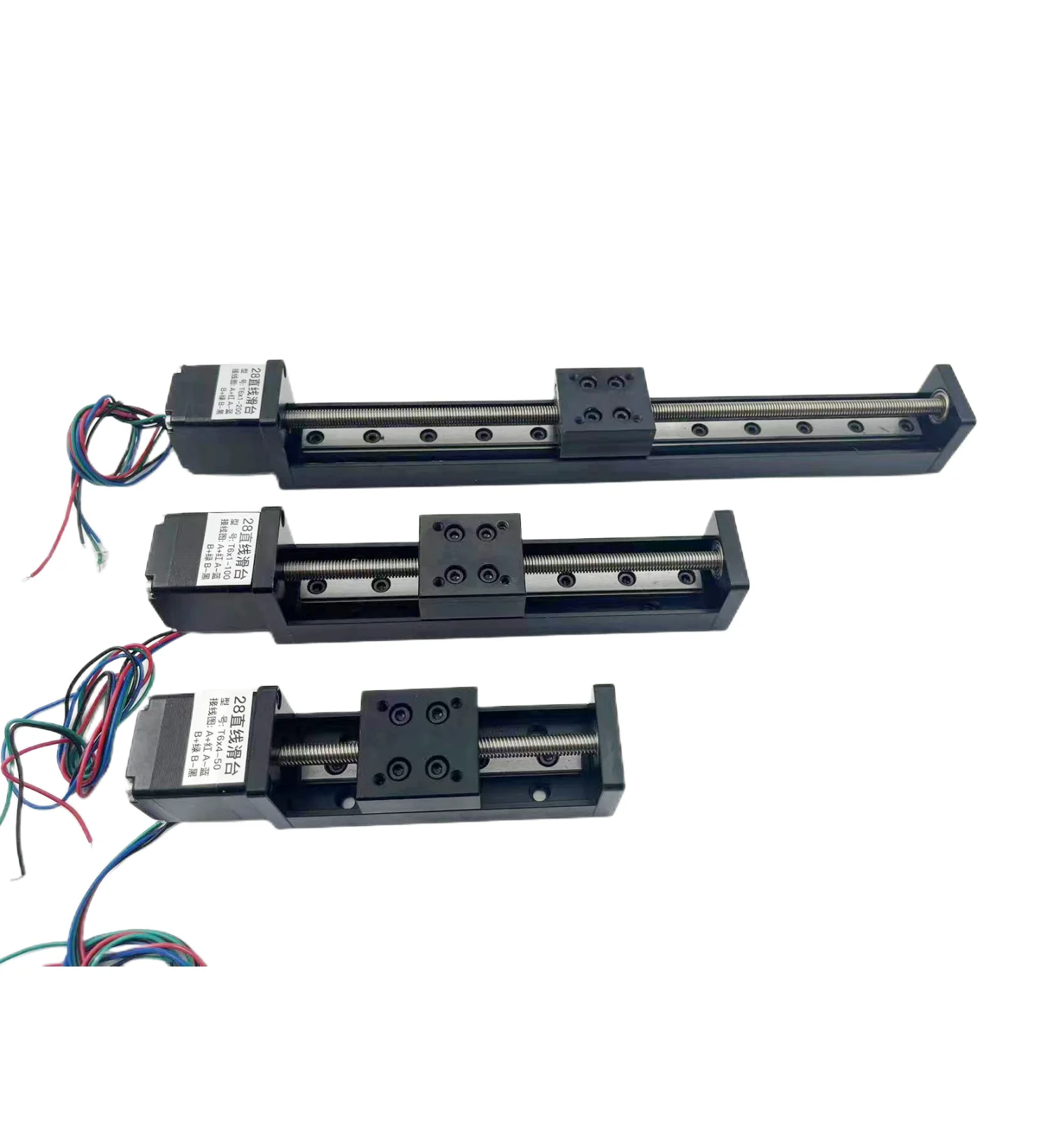 NEMA 11 linear module with stepper motor T-type Sliding Table Rail Linear Stage 50mm 100mm 150mm 200mm stroke