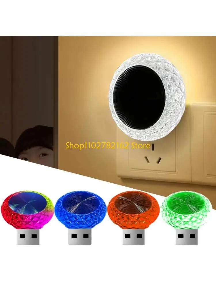 

547B USB Powered Multicolor Car Light LED Night Lamp for Home Vehicle Use