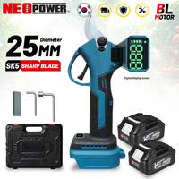NEOpower 25mm Brushless Electric Pruning Shears 4 Gear Cordless Garden Fruit Tree Bonsai Beautify Tool For makita18V-21V Battery