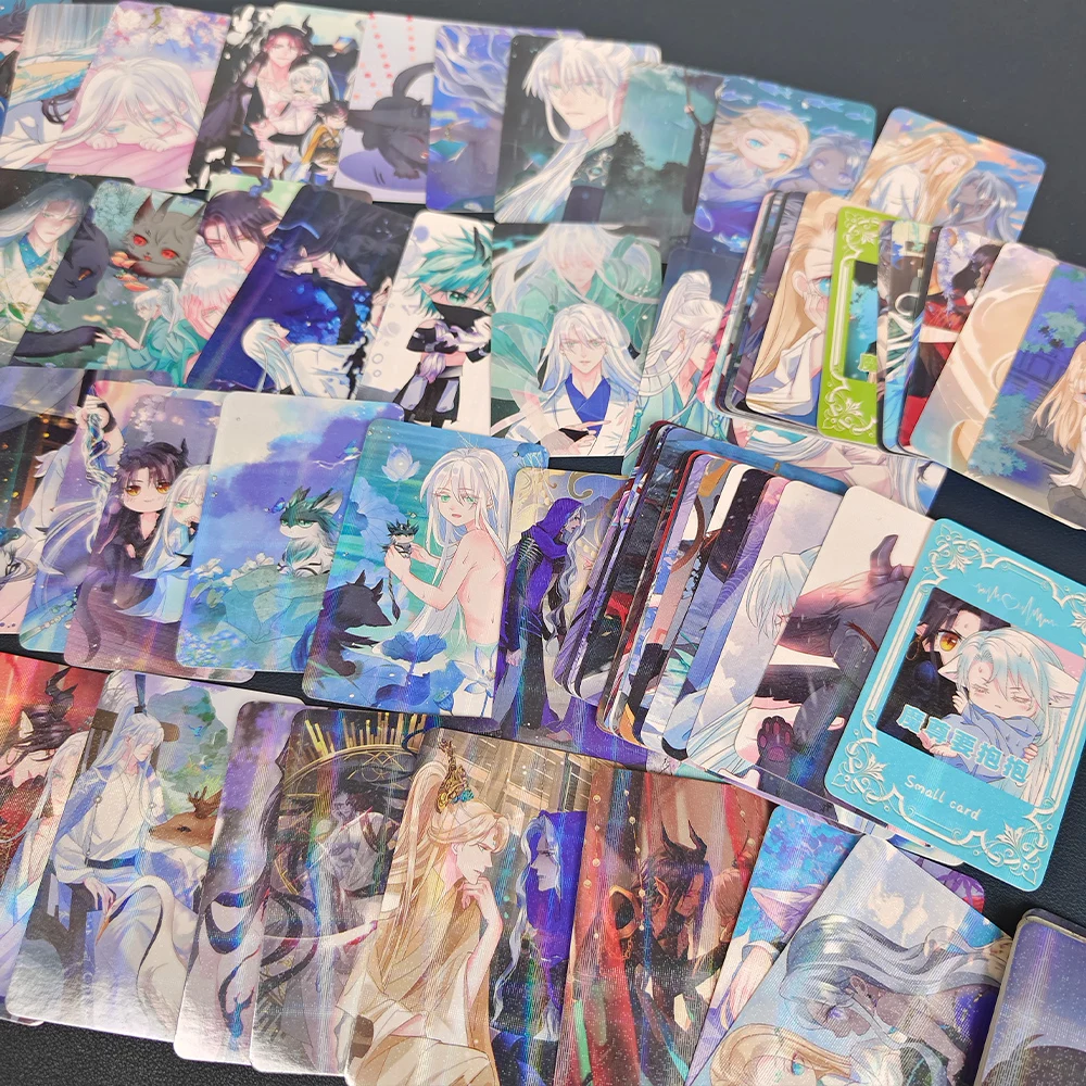 100 Pc/set The Demon Lord Wants a Hug Manga Laser Lomo Card Album Comic Characters Photocard Fans Collection Cards