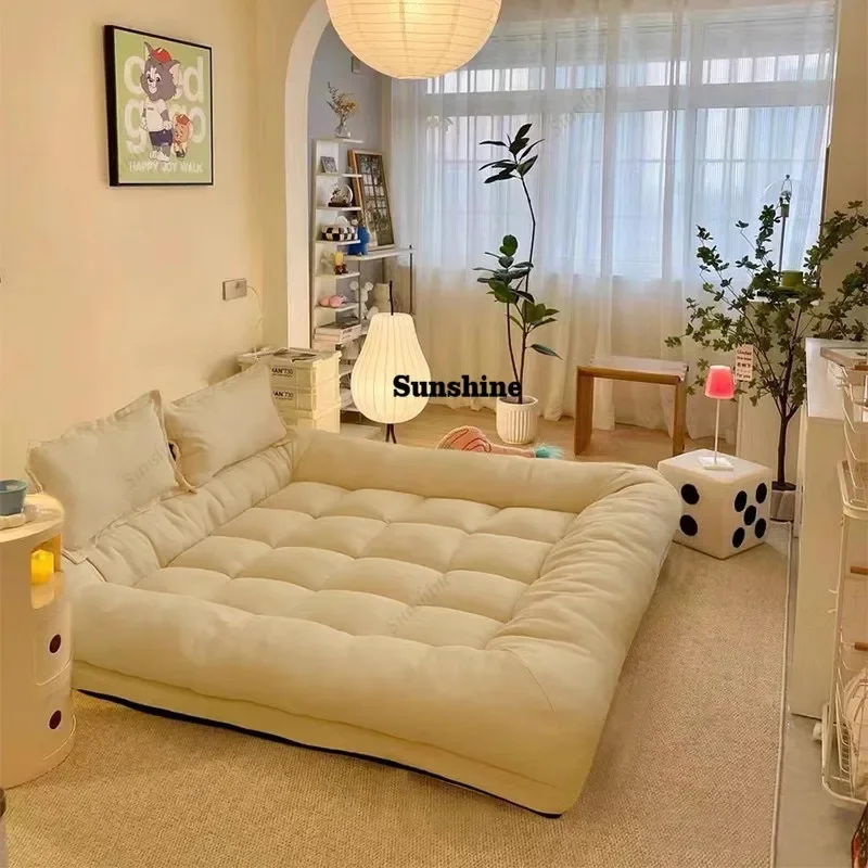 Sofás nórdicos de estética única e premium para sala de estar, sofá que economiza espaço, móveis modernos para sala de estar FT