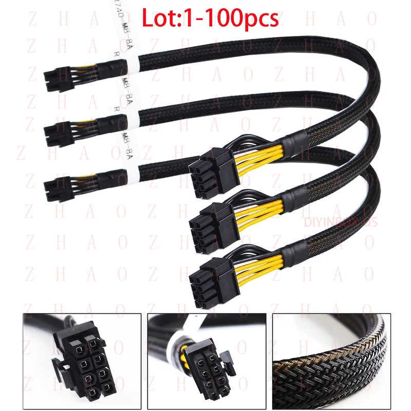 L+ 4VPD3 for Dell 14th R740 R740XD GPU Power Cable 8Pin to mini 8Pin EPS-12V 04VPD3 Lot