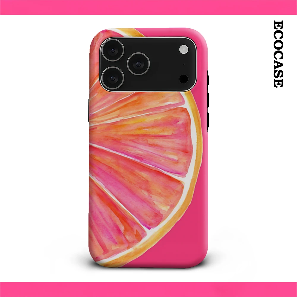 Aquarell-Grapefruit-Scheibe IPhone 17 Must-Haves Handyhülle für IPhone 17 16 15 14 13 12 11 Pro Max Plus Doppelschichtige Rückseite
