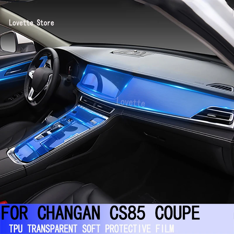 TPU Car Interior Gear Dashboard Protective Film Transparent For CHANGAN CS85 COUPE（2021-Present）Anti-scratch Accessories