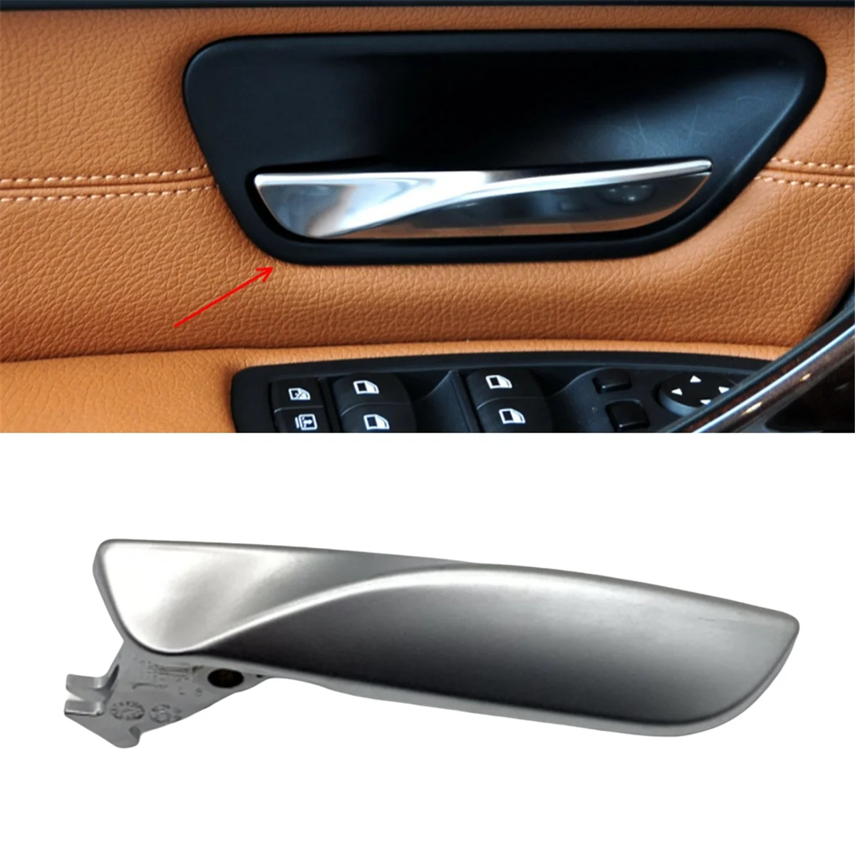 Car Interior Left Door Pull Handle 51417279341 for BMW 3 4 Series F30 F31 F32 F33 2013-2019