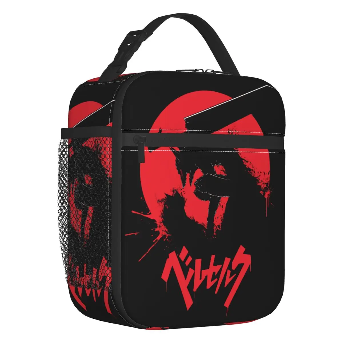 

Berserk Guts Portable Lunch Boxes for Women Leakproof Japanese Anime Thermal Cooler Food Insulated Lunch Bag School Children