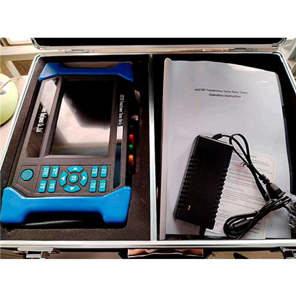 Li-Battery Built-in 3 Phase Transformer Turns Ratio Tester Electric Transformer Turns Ratio Group Tester Meter Instrument