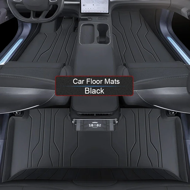 

For NIO ES6 EL6 2024-Present Custom Nappa Leather Anti-Slip Car Foot Protect Mat Luxury Waterproof Floor Pad Interior Accessory
