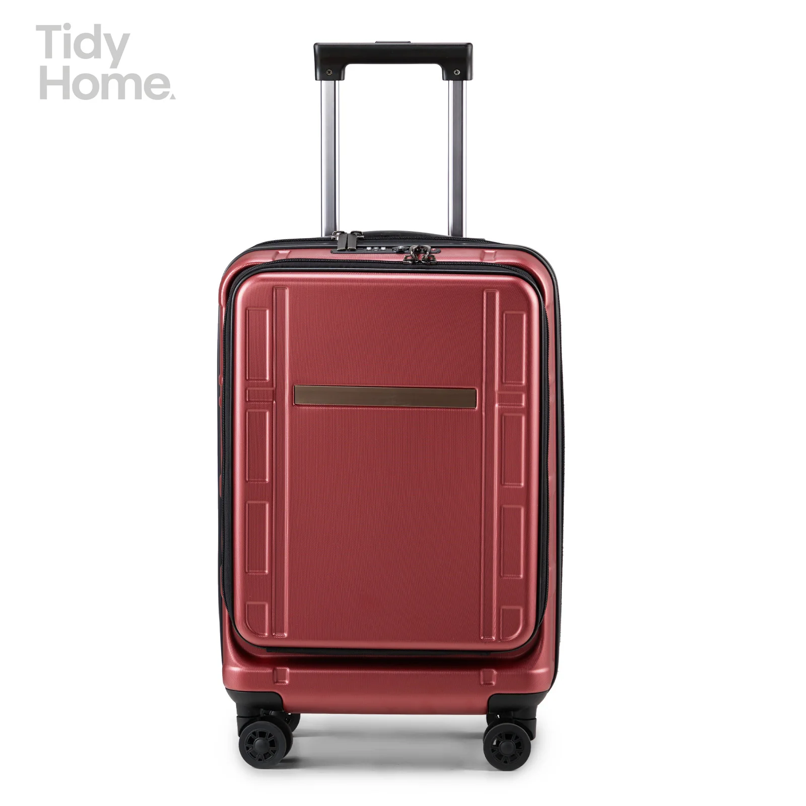 

Carry on Luggage 22 X 14 X 9 Airline Approved, ABS+PC 20 Inch Luggage with Front Compartment, Double Spinner Wheels, TSA Lock