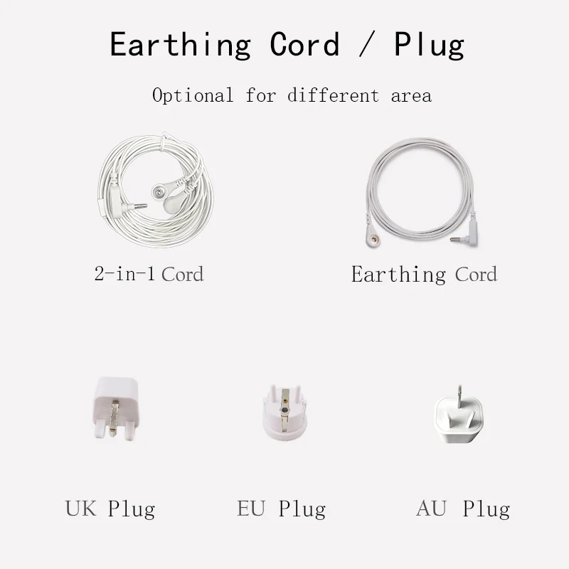 2-in-1 Earthing Cord Splitter Earthed Plug / Socket / Rod for Grounding Products Sheet / Pillowcase / Mat