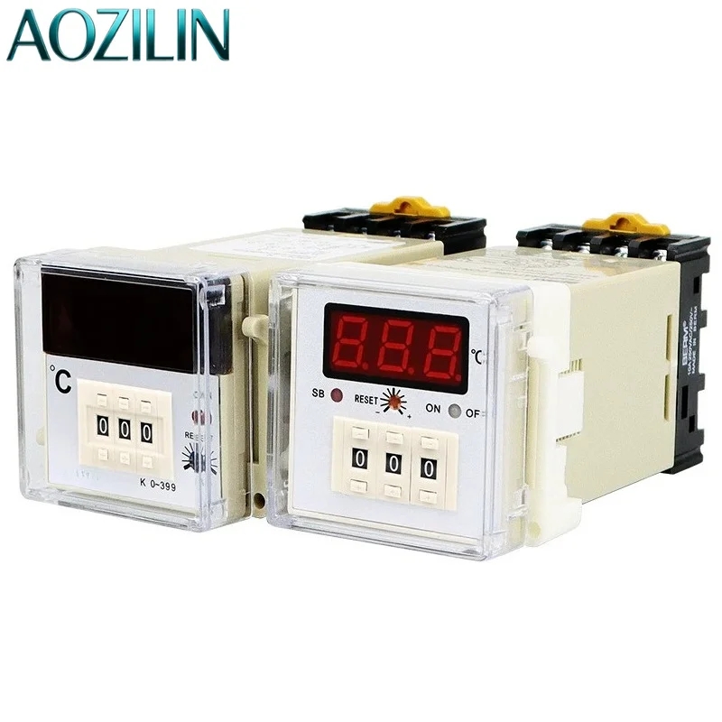 AOZILIN DIN Rail Mount PID Digital Temperature Controller Thermostat